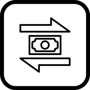 Aktarım Simgesi Moda Biçiminde İzole Arkaplan  