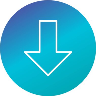 Ok sembollü, vektör illüstrasyonlu simge indir