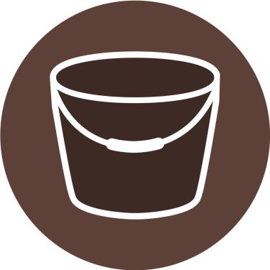 kova simgesinin vektör illüstrasyonu