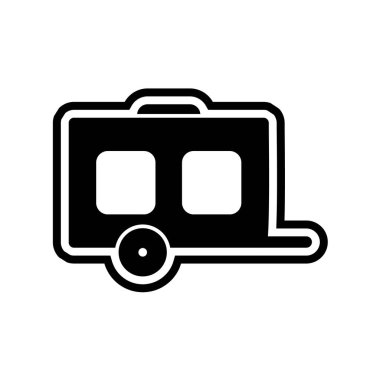 seyahat valizi ikon vektör çizimi