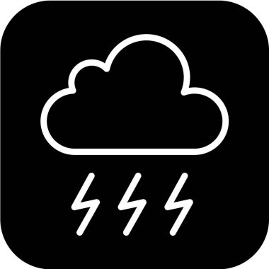 Hava durumu ikonu, vektör çizimi. düz tasarım biçimi