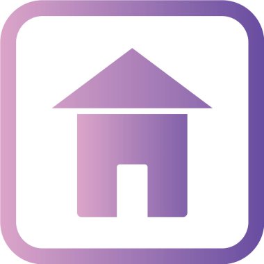 Ev simgesinin vektör illüstrasyonu