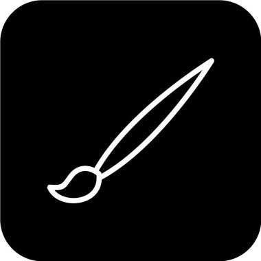 fırça simgesi, vektör illüstrasyonu