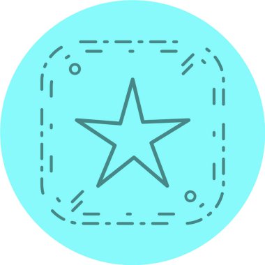 Bir yıldızın vektör illüstrasyonu