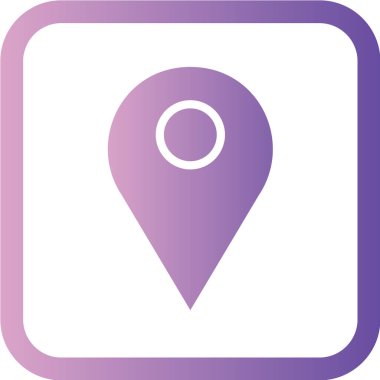 Harita işaretleyici simgesi, vektör illüstrasyonu