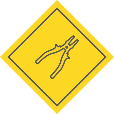  Moda Biçiminde Plier Simgesi İzole Arkaplan      