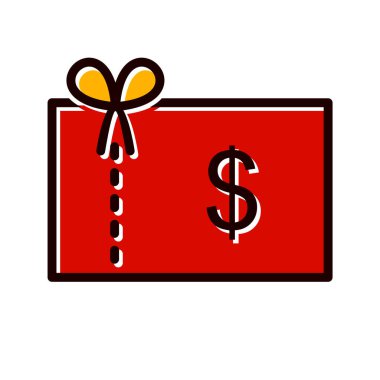 Moda Biçimli İzole Arka Gruplandırılmış Makbuz Simgesi