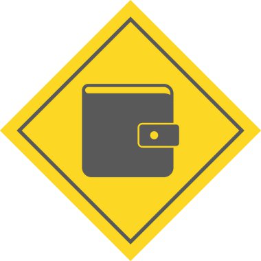 Cüzdan Simgesi Moda Biçimli Ayrı Arkaplan    