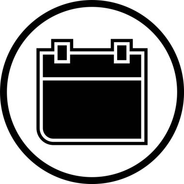 Takvim Simgesi Moda Biçiminde İzole Arkaplan