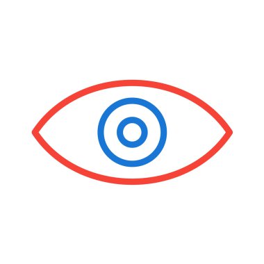 Göz simgesi vektör illüstrasyonu