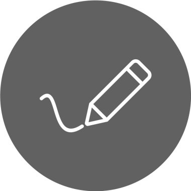 Kalem vektör simgesi. düzenleme ve bonus simgesi.