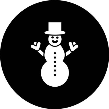 Siyah şapkalı kardan adam ve noel balosu