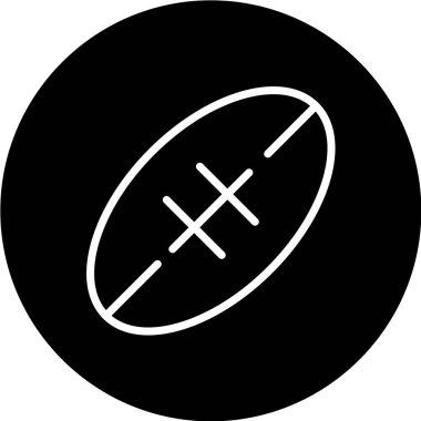Golf topu ikonu. Web için futbol vektör simgelerinin basit illüstrasyonu