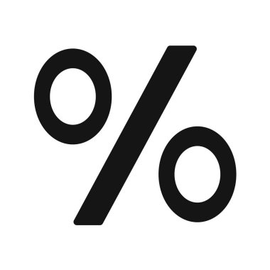 yüzde simge vektör illüstrasyonu