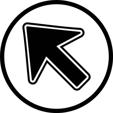 Moda Biçimli İmleç Simgesi İzole Arkaplan