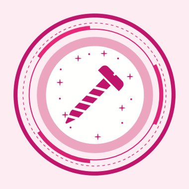 Moda Biçimli Ayırılmış Arkaplanda Simge Vidala      