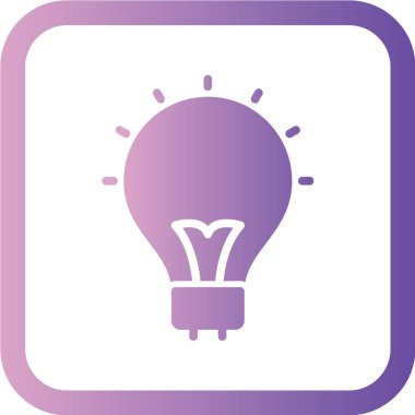 ampul simgesi, vektör illüstrasyonu