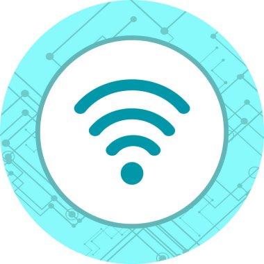 Moda biçimi izole edilmiş arkaplanda wifi simgesi