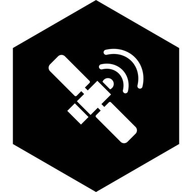 Moda Biçiminde Uzay İstasyonu Simgesi Ayrı Arka Gruplandırılmış