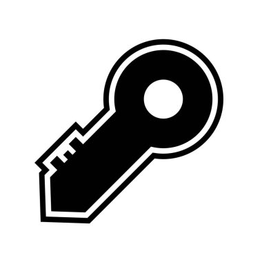 Anahtar simgesi vektör illüstrasyonu
