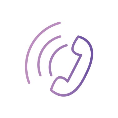 telefon arama simgesi, vektör illüstrasyonu