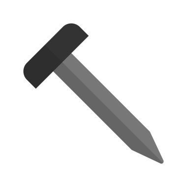 Çivi Simgesi Moda Biçiminde İzole Arkaplan      