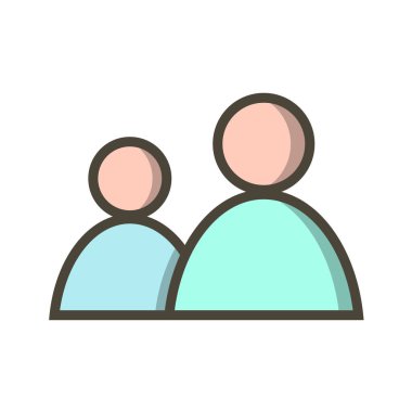 insanlar simge vektör illüstrasyonu