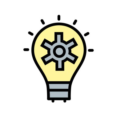 ampul simgesi, vektör illüstrasyonu