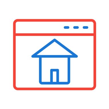 ev web vektörü simgesi