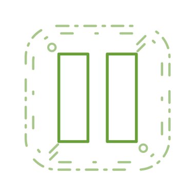 Ses enerjisi vektör illüstrasyonunun basit simgesi