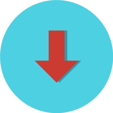 ok işareti simgesi, vektör çizimi