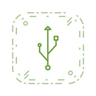 Basit satır ok simgesinin vektör illüstrasyonu