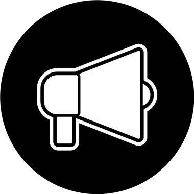 megafon simgesi, vektör illüstrasyonu