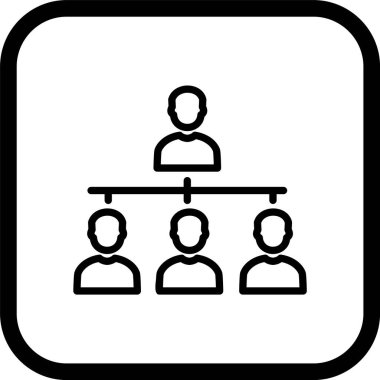 Moda Biçiminde Organizasyon Simgesi İzole Arkaplan      