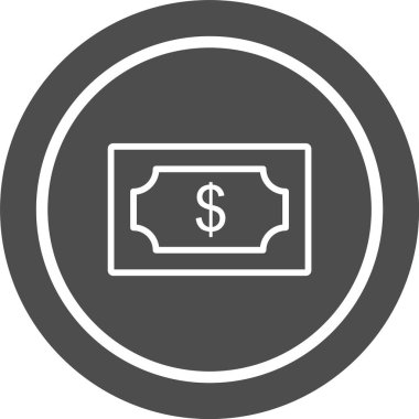 Dolar Simgesi Moda Biçiminde İzole Arkaplan      