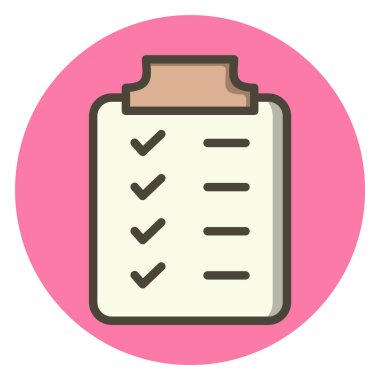 Moda Biçimli Planlama Simgesi İzole Arkaplan      