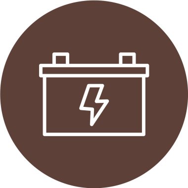 pil vektör simgesi. Web ve grafik tasarımı için bir grup renkli yuvarlak kare çerçevenin basit çizimi.