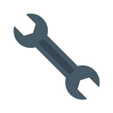 İngiliz anahtarı ve anahtar simgesi. vektör illüstrasyonu