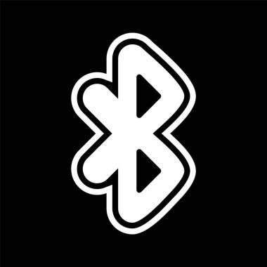 Moda Biçimli Bluetooth Simgesi İzole Arkaplan