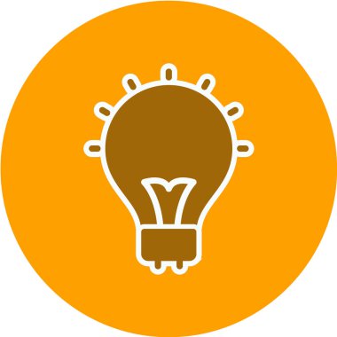 ampul simgesi, vektör illüstrasyonu