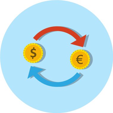 para değişimi vektör simgesi