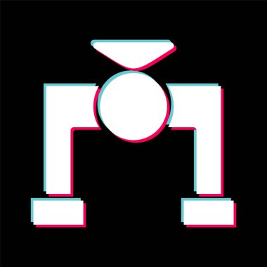 Kapakçık Simgesi Moda Biçiminde İzole Arkaplan      