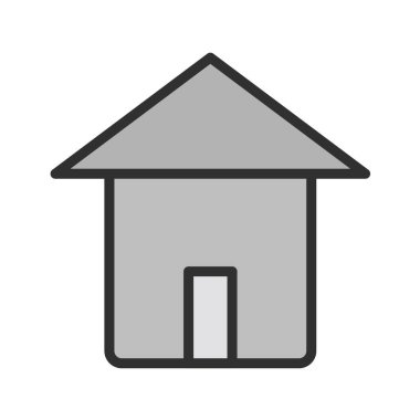 Ev ikonu. vektör illüstrasyonu