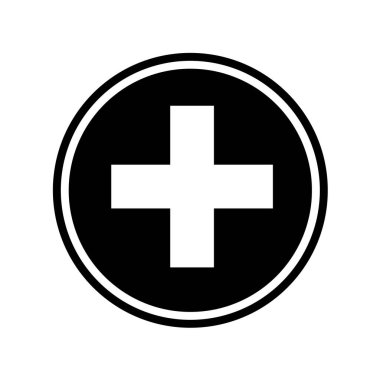 Beyaz arkaplanda tıbbi simge