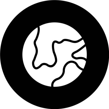 Uzun gölge simgesinin vektör illüstrasyonu