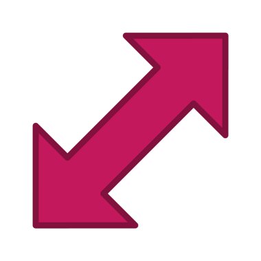 Moda Biçiminde Çifte Ok Simgesi İzole Arkaplan