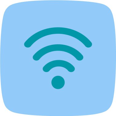 Kablosuz ağ ikonu, vektör illüstrasyonu. düz tasarım biçimi