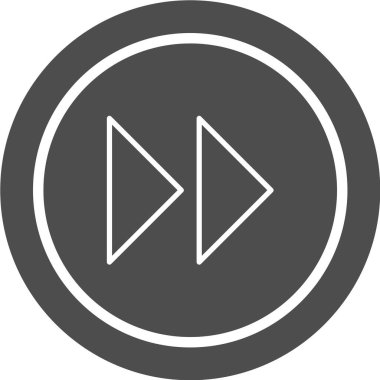 çalma düğmesi simgesi, vektör illüstrasyonu