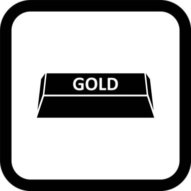 Moda Biçimli Altın Simgesi İzole Arkaplan  