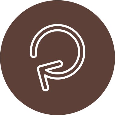 Bir çember simgesinin vektör illüstrasyonu